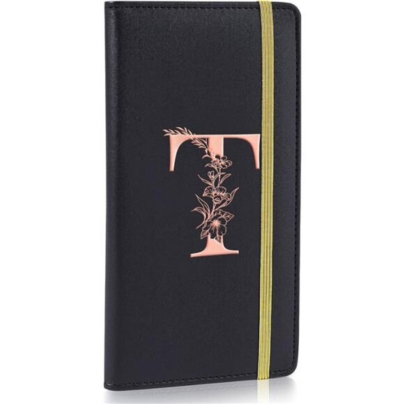 Checkbook Covers for Personal Checkbook Black T - Picture 1 of 7